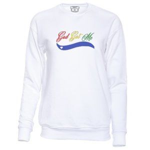 SBC God Got Me Crew Neck White Sweatshirt